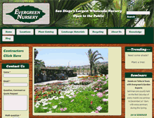 Tablet Screenshot of evergreennursery.com
